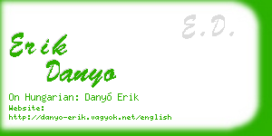 erik danyo business card